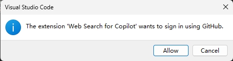 websearch github login